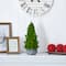 18" Unlit Cypress Cone Artificial Christmas Tree in Decorative Planter